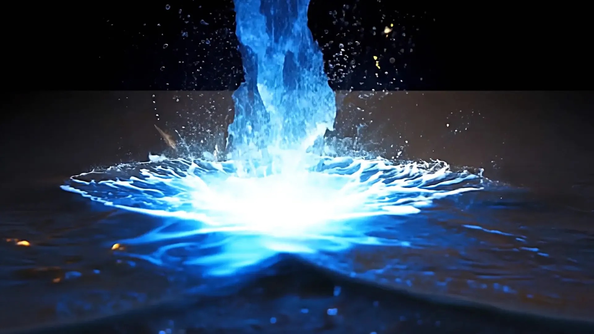 Energetic Liquid Explosion Overlay for Dramatic Video Projects